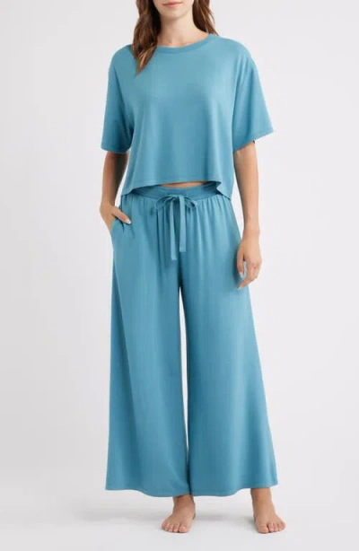Open Edit Comfy Jersey Pajamas In Blue