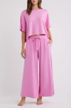 Open Edit Comfy Jersey Pajamas In Pink
