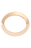 Open Edit Concave Hinge Bangle In Gold