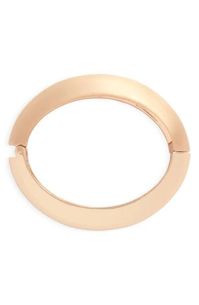 Open Edit Concave Hinge Bangle In Gold
