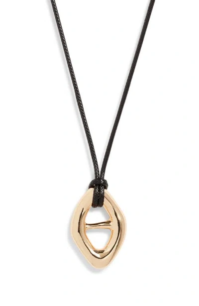 Open Edit Convex Slider Cord Pendant Necklace In Multi