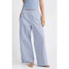 Open Edit Cotton Boxer Pants In Blue