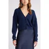 Open Edit Crop Cardigan In Navy Blazer