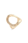 OPEN EDIT OPEN EDIT CRYSTAL OPEN CIRCLE RING