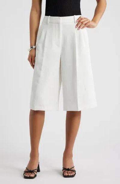 Open Edit Curator Crepe Culottes In Ivory