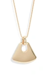Open Edit Curved Charm Pendant Necklace