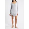 Open Edit Daydream Rib Henley Sleepshirt In Multi