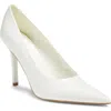 Open Edit Demetra Pointed Toe Pump In White Ice