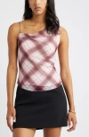 Open Edit Drape Asymmetric Neck Top In Multi