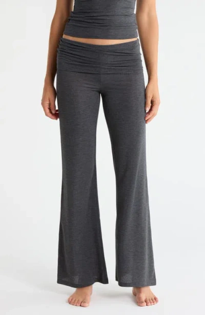 Open Edit Dreamy Rib Pajama Pants In Gray