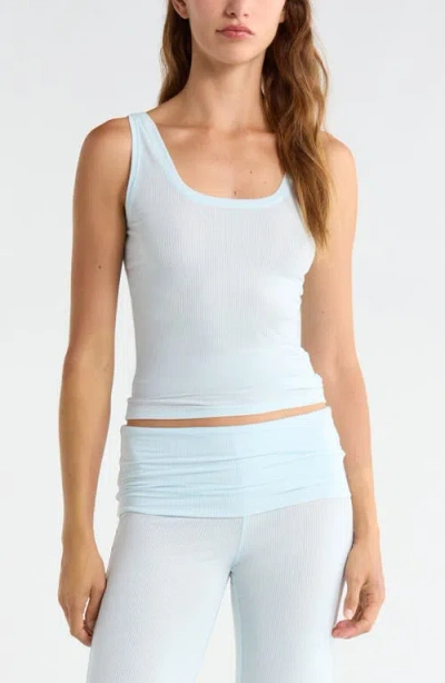 Open Edit Dreamy Rib Pajama Tank In Blue Saltwater