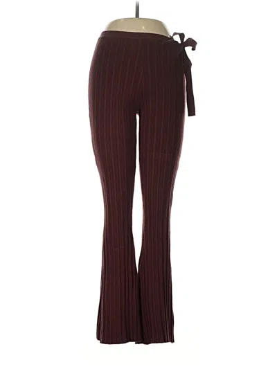 Pre-owned Open Edit Dress Pants In Burgundy