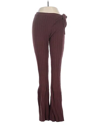 Pre-owned Open Edit Dress Pants In Burgundy