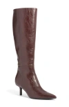 Open Edit Elara Pointed Toe Knee High Boot In Multi