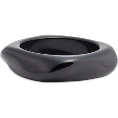 Open Edit Faceted Bangle In Black