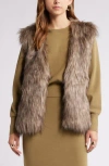Open Edit Faux Fur Vest