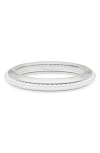 Open Edit Faux Pearl Bangle In White- Clear