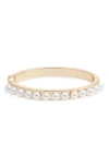 Open Edit Faux Pearl Orb Bangle In Red