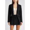 Open Edit Fitted Blazer In Black