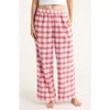 Open Edit Flannel Boxer Pajama Pants In Pink