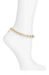 Open Edit Flat Cable Chain Necklace In Gold