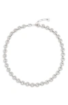 Open Edit Flat Cable Chain Necklace In White
