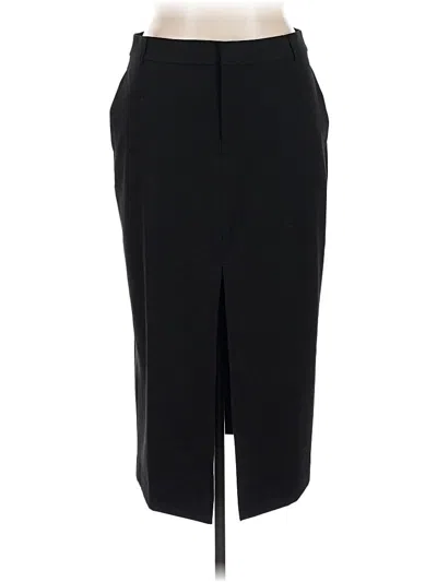 Pre-owned Open Edit Formal Skirt In Black