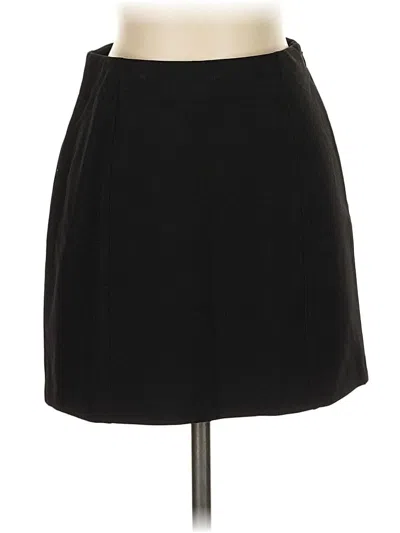 Pre-owned Open Edit Formal Skirt In Black
