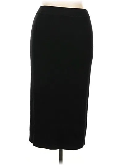 Pre-owned Open Edit Formal Skirt In Black