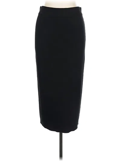 Pre-owned Open Edit Formal Skirt In Black