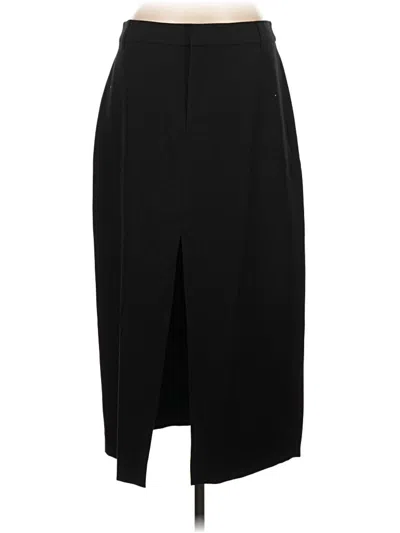Pre-owned Open Edit Formal Skirt In Black