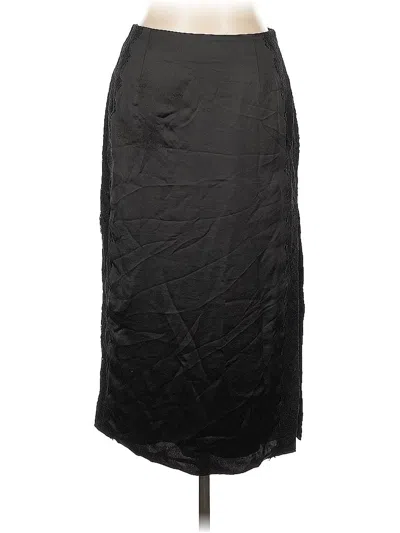 Pre-owned Open Edit Formal Skirt In Black