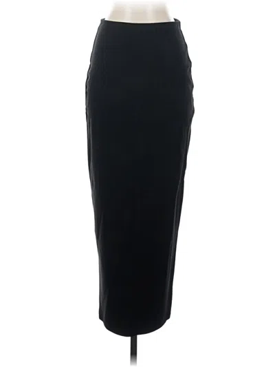 Pre-owned Open Edit Formal Skirt In Black