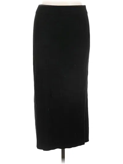 Pre-owned Open Edit Formal Skirt In Black