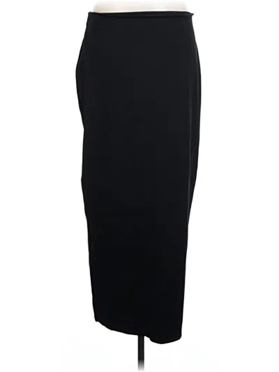Pre-owned Open Edit Formal Skirt In Black