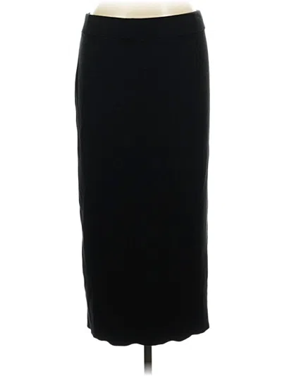 Pre-owned Open Edit Formal Skirt In Black