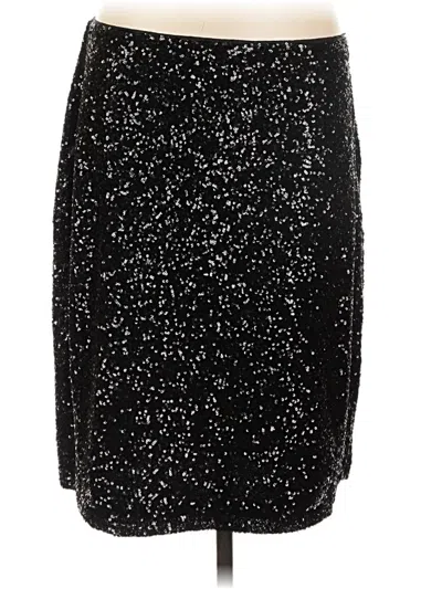 Pre-owned Open Edit Formal Skirt In Black