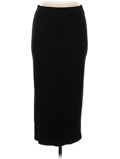Pre-owned Open Edit Formal Skirt In Black