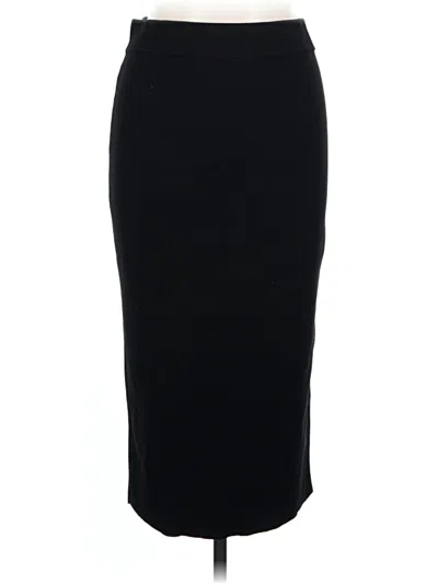 Pre-owned Open Edit Formal Skirt In Black