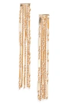 Open Edit Fringe Earrings In Gold
