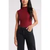 OPEN EDIT OPEN EDIT FUNNEL NECK DOUBLE LAYER BODYSUIT