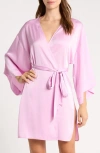Open Edit Get Ready With Me Satin Robe In Pink