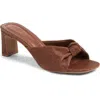 Open Edit Harper Knot Slide Sandal In Brown