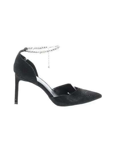 Pre-owned Open Edit Heels In Black