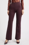 Open Edit High Waist Flare Pants In Brown