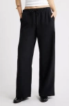 Open Edit Icon Pull-on Wide Leg Pants In Blue
