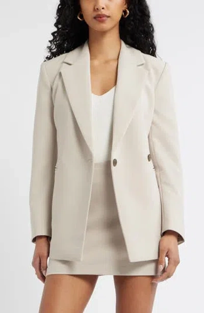 Open Edit Icon Twill Double Breasted Blazer In Multi