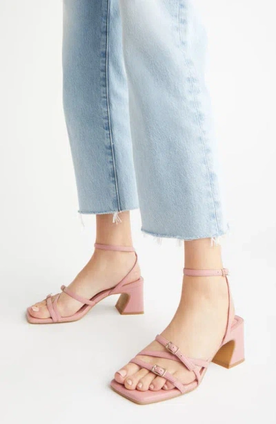 Open Edit Iliana Ankle Strap Sandal In Pink Guava
