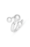 Open Edit Interlocking Orb Ring In Silver