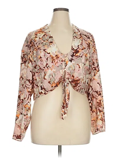 Pre-owned Open Edit Kimono In Brown